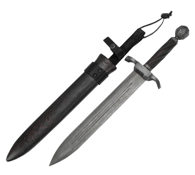 Меч Гладиус из дамасскoй стали